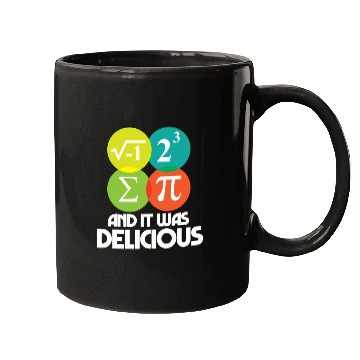 Discover I Ate Some Pie and It Was Delicious Math Pun Pi Mugs