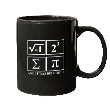 Discover I Ate Some Pie and It Was Delicious Math Pun Pi Mugs