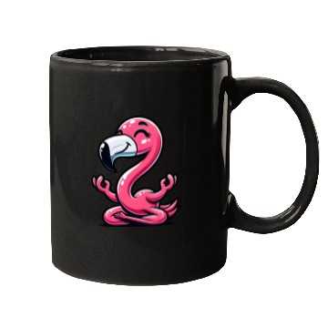 Discover Flamingo Yoga Meditation Relaxation Mugs
