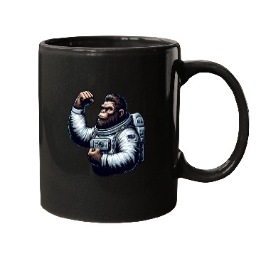 Discover Astronaut Monkey Chimpanzee Gorilla Mugs