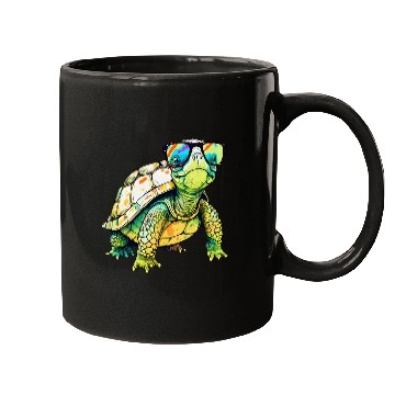 Discover Turtle Colorful Turtle Outfit Mens Turtle Lover Mugs