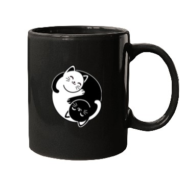 Discover Yin and Yang Cats Mugs