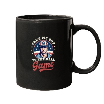 Discover 4th Of July Baseball Take Out To The Ball Game Mugs