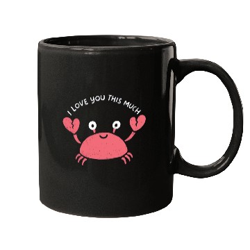 Discover I love you this much, kawaii lobster Mugs