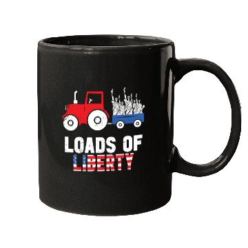 Discover Liberty Tractor Patriotic American Mugs