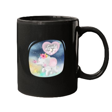 Discover Lovely Elephant And Bird Walking Up Using Balloon Mugs