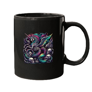 Discover Neon Gothic Unicorn Mugs
