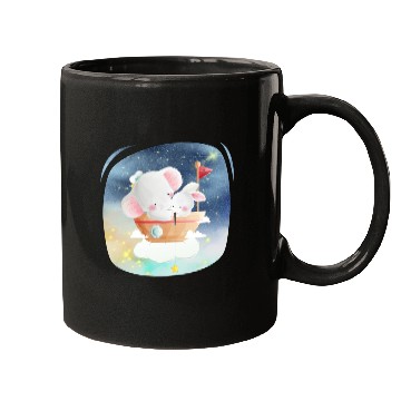 Discover Sailing Elephant and Rabbit Using Boat Fishing Mugs