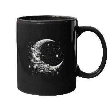 Discover Cool Full Moon - Solar Eclipse, Moon Phases Total Mugs
