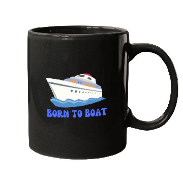 Discover Born to Boat Mugs