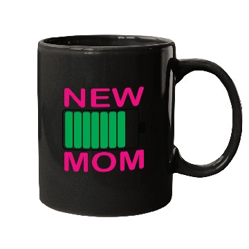 Discover NEW MOM Battery full, lovely Graphic Mugs