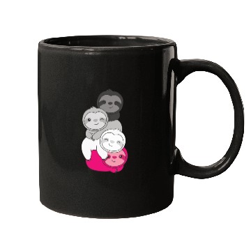 Discover Gynephilia Flag Pride Lgbtq Cute Sloth Mugs