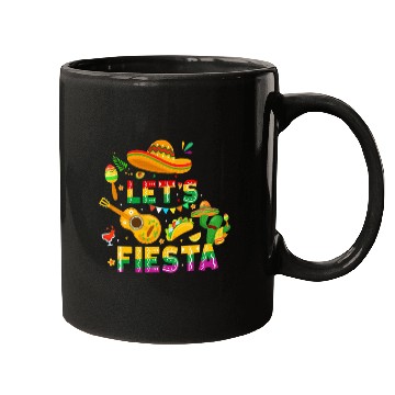 Discover Funny Cinco De Mayo Mexican Guitar Cactus Let's Fi Mugs