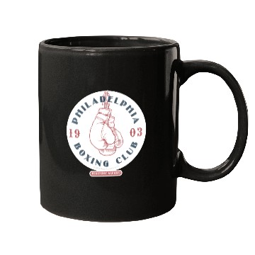 Discover Philadelphia Boxing Club 1903 Sticker Mugs