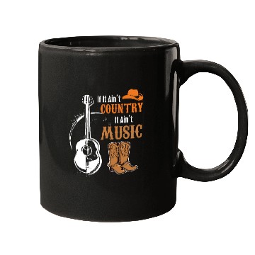 Discover Music Guitar Cowboy Mugs