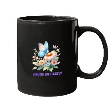 Discover spring butterfly Mugs