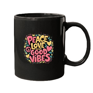 Discover Peace Love and positive motivation Mugs