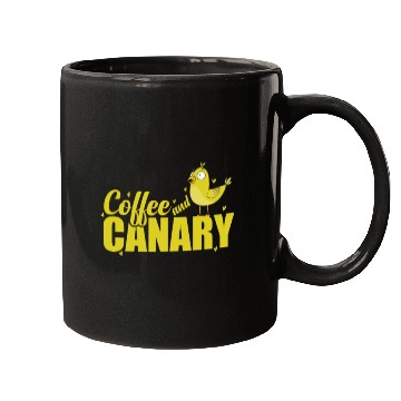Discover Coffee and Canary Bird Mugs