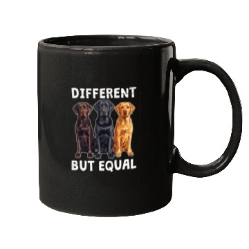 Discover Labrador Dogs DIFFERENT BUT EQUAL Labrador Mugs