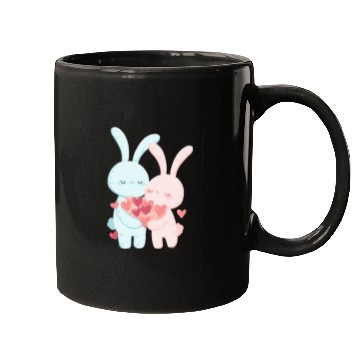 Discover Whimsical Duo: Creative Couple Graphics Design Mugs