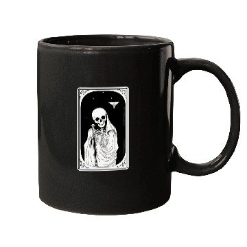 Discover Skeleton Tarot Card Reader Astrology Occult Mugs