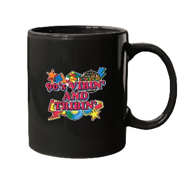 Discover 90s Vibin and Tribin 1990 Cool Chill Easygoing Par Mugs