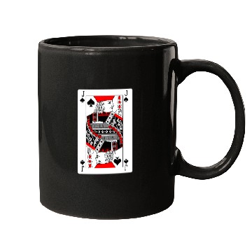 Discover Jack Playing card of spades Mugs