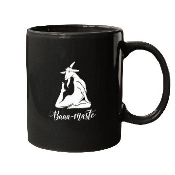Discover Baaa-Maste Goat Yoga Pose Serenity Mugs