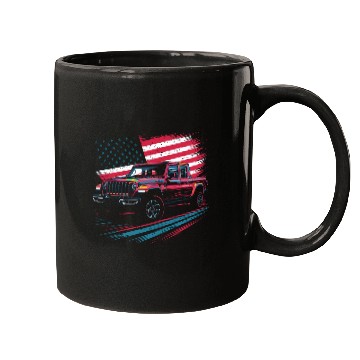 Discover Jeep Gladiator JT US Flag Mugs
