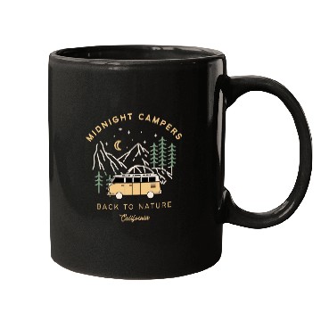 Discover Midnight Campers Back to nature California Mugs