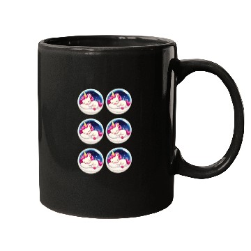Discover Unicorn sticker set Mugs