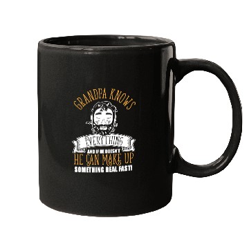 Discover Grandpa Knows Everything Funny Father's Day Dad Mugs
