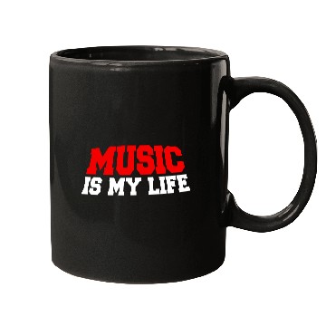 Discover Music Is My Life Party Club Concert Sound Love Mugs