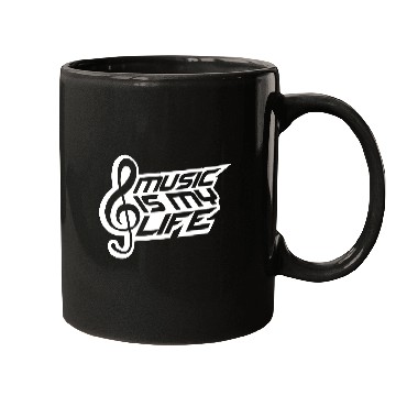 Discover Music Is My Life Party Club Concert Sound Love Mugs