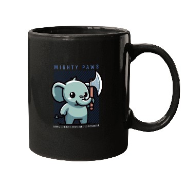 Discover Born To Fight Elephant Mugs
