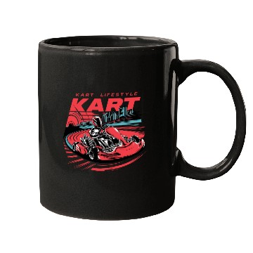 Discover Kart Lifestyle Racing for a Kart driver Go Kart Mugs