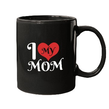Discover Love Heart with My Mom Message Mugs