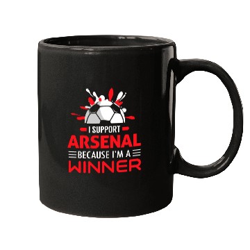 Discover Football Soccer Arsenal I Support Arsenal Mugs