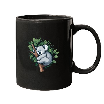 Discover Slumbering Koala: Peaceful Tree Hugger Mugs