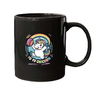 Discover Funny YoYo Unicorn Rainbow Skill Mugs