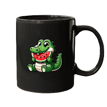 Discover Crocodile With Watermelon Fruity Cute Mugs
