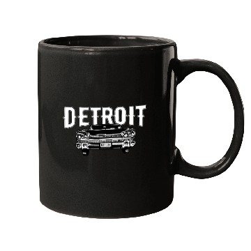 Discover Detroit Michigan American Muscle Car Enthusiast Mugs