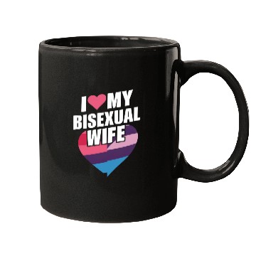 Discover I Love My Bisexual Wife Bi Pride Bisexual Flag Mugs