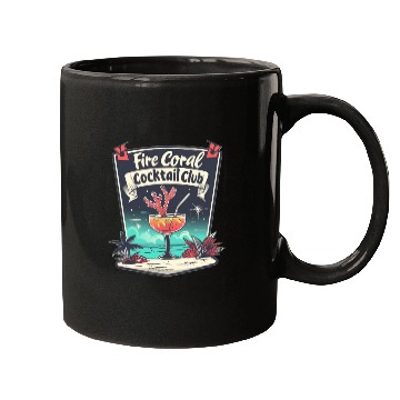 Discover Fire Coral Cocktail Club Mugs