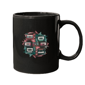 Discover 80s Retro Cassette Classic Cassette Tape for a Mugs