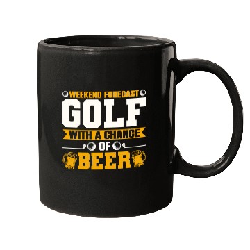 Discover Weekend Forecast Golf with a Chance of Beer Mugs