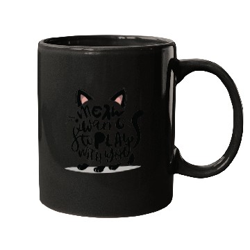 Discover Cat typography Mugs
