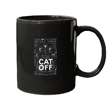 Discover Cat Paw typography Mugs