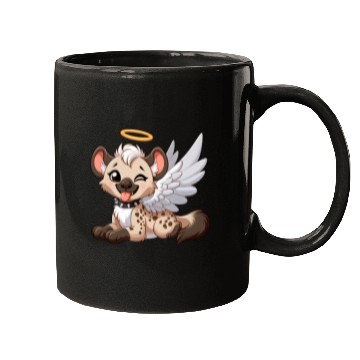 Discover Hyena angel wings halo fantasy Mugs