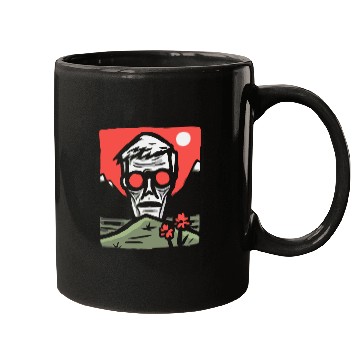 Discover Japan Red Sun Creepy Guy Mugs
